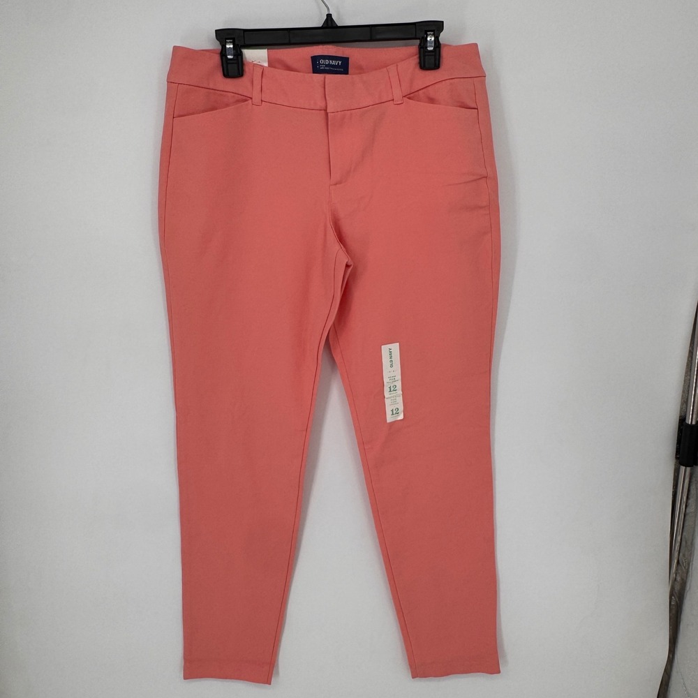 Old Navy Coral Pink Stretch Ankle Trousers